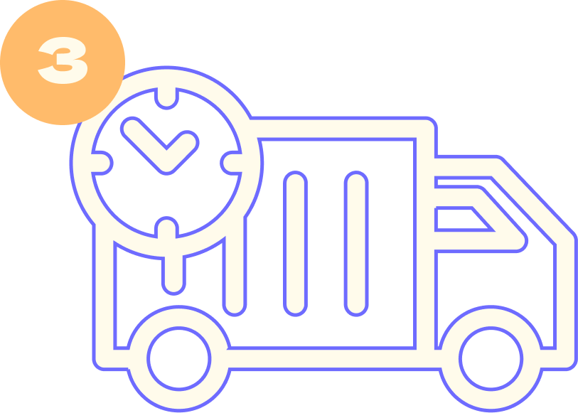 Step 3 - Delivery Truck Icon